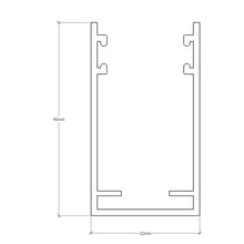 Load image into Gallery viewer, Roller Blind Side Channels - 40mm
